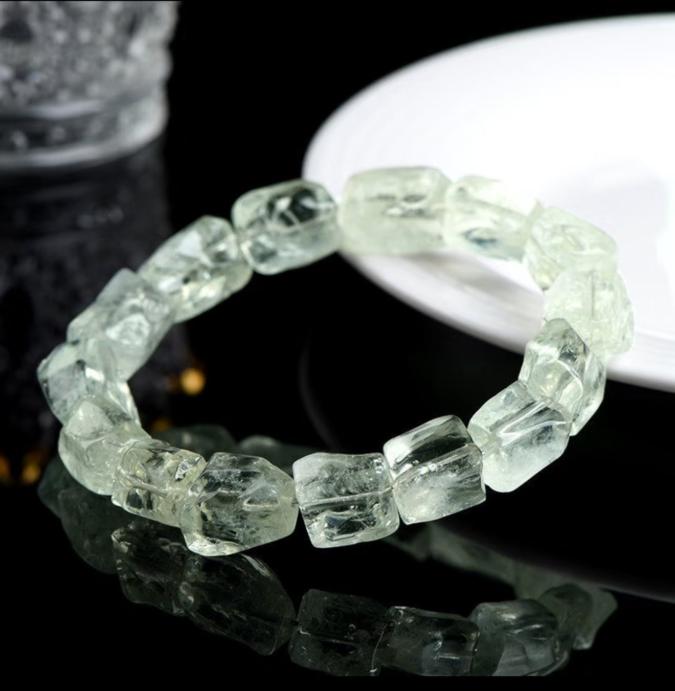 Raw Green Quartz Energy Bracelet