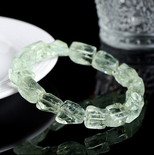 Raw Green Quartz Energy Bracelet