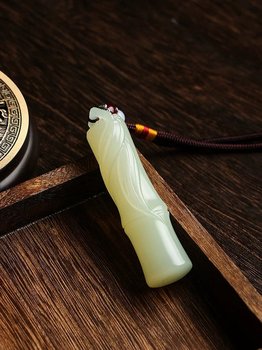 Jade Bamboo Amulet｜Step by Step Rise