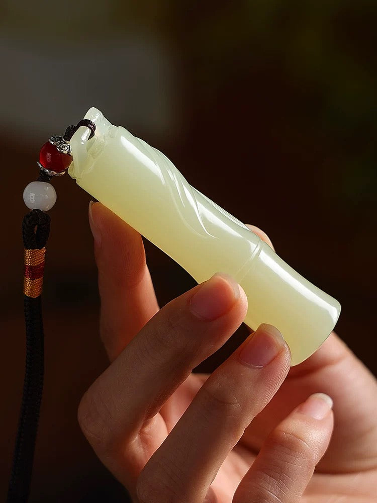 Jade Bamboo Amulet｜Step by Step Rise