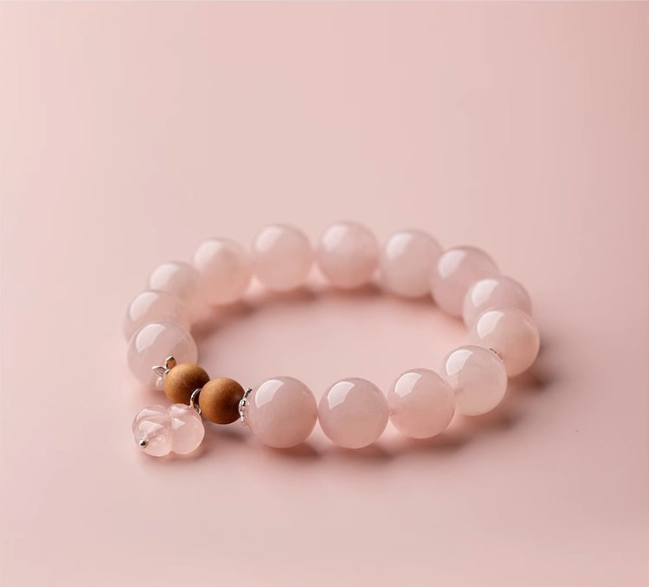 Rose Quartz Blossom Bracelet