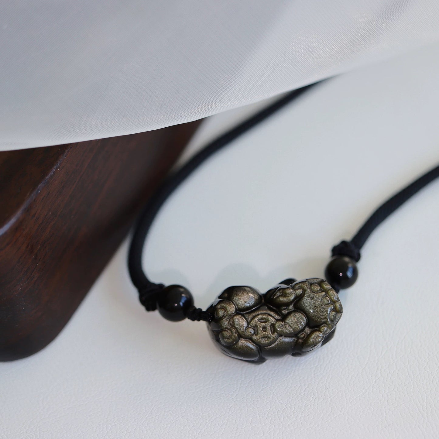 Golden Obsidian Pixiu Pendant