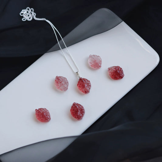 Rose Quartz Nine-Tailed Fox Necklace